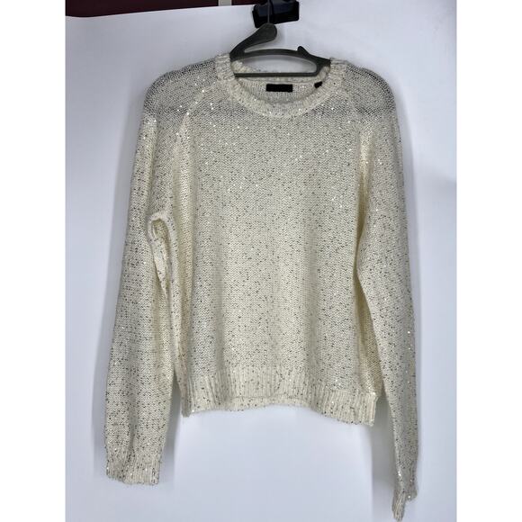 ATM sequin cream sweater S - Picture 3 of 5